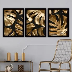 Snabb leverans Decorative Framed Painting (3 Pieces) 35x45 - Inredning