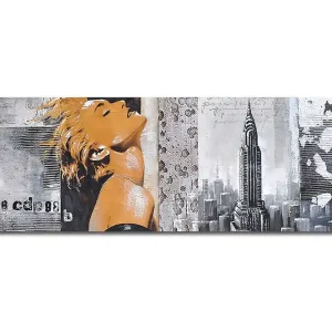 Dekorativ Canvastavla 30x90 cm Flerfärgad - Inredning Populärt val
