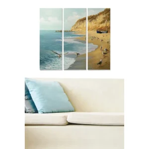 Canvastavla Scenic 3-pack Flerfärgad 20x50 cm - Inredning Rabatt