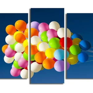 Utförsäljning Canvastavla 3-pack Flerfärgad 20x39 cm - Inredning