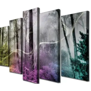 Väggdekor Canvas Målning 5 Delar - Inredning & dekor Nyhet