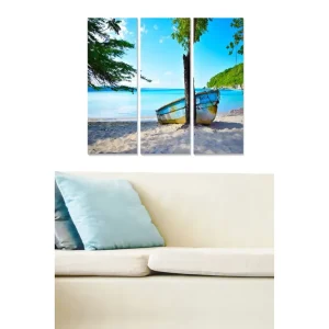 Tavla Nautical 3-pack Flerfärgad 20x50 cm - Inredning Säker betalning