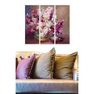 Tavla Floral 3-pack Flerfärgad 20x50 cm - Inredning Kundfavorit