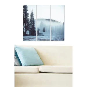 Canvastavla Scenic 3-pack Flerfärgad 20x50 cm - Inredning Begränsat erbjudande