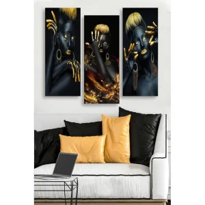 Kundfavorit Decorative MDF Painting (3 Pieces) 20x50 - Inredning
