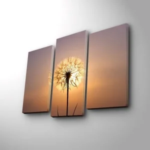 Beställ idag Dekorativ Canvastavla 3-Delar 45x20 cm Flerfärgad - Inredning