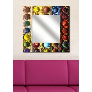 Sänkt pris Armavir Dekorspegel 50x50 cm Colorful Plexiglas/Flerfärgad - Inredning