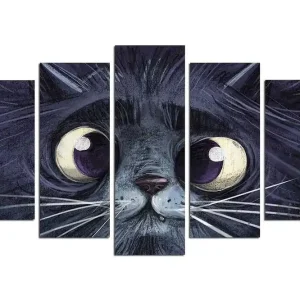 Dekorativ MDF-målning 5-Delar 20x60 cm Flerfärgad - Inredning Nyhet