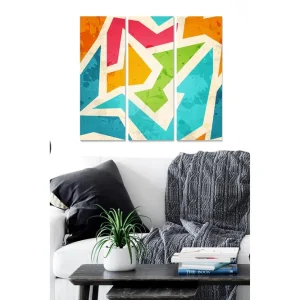Nedsatt pris Tavla Colorful 3-pack Flerfärgad 20x50 cm - Inredning