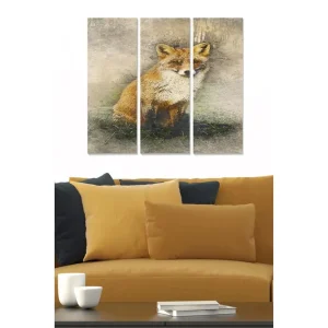 Tavla Animal 3-pack Flerfärgad 20x50 cm - Inredning Snabb leverans