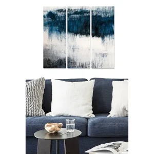 Beställ idag Canvastavla Abstract 3-pack Flerfärgad 20x50 cm - Inredning