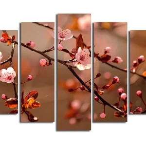 Canvastavla 5-pack Flerfärgad 19x60 cm - Inredning Premium