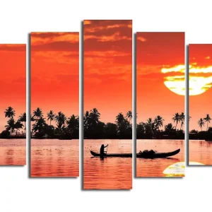 Begränsat erbjudande Canvastavla 5-pack Flerfärgad 19x60 cm - Inredning