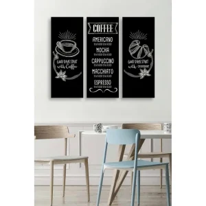 Decorative MDF Painting (3 Pieces) 20x50 - Inredning I lager