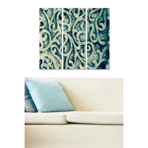 Begränsat antal Canvastavla Floral 3-pack Flerfärgad 20x50 cm - Inredning
