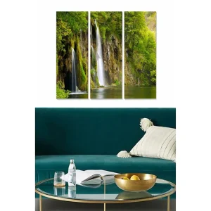 Canvastavla Scenic 3-pack Flerfärgad 20x50 cm - Inredning Billigare