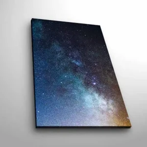 Begränsat erbjudande Canvastavla med LED-belysning - Stjärnfull natthimmel med galaxer och stjärnor - Inredning & dekor