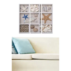 Canvastavla Nautical 3-pack Flerfärgad 20x50 cm - Inredning Beställ nu