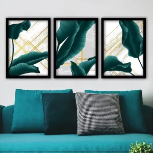I lager Decorative Framed Painting (3 Pieces) 35x45 - Inredning