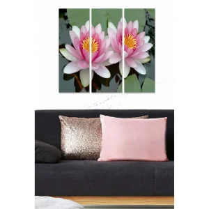 Canvastavla Floral 3-pack Flerfärgad 20x50 cm - Inredning Lågt pris