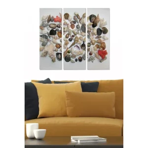 Canvastavla Abstract 3-pack Flerfärgad 20x50 cm - Inredning Begränsat erbjudande