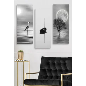 Decorative MDF Painting (3 Pieces) 20x50 - Inredning Rabatter