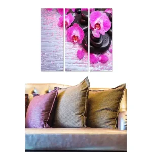 Tavla Floral 3-pack Flerfärgad 20x50 cm - Inredning Outlet