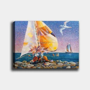 Dekorativ Canvastavla 50x70 cm Flerfärgad - Inredning Rabatter