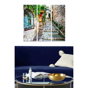 Begränsad tid Tavla City 3-pack Flerfärgad 20x50 cm - Inredning