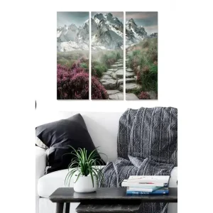 Canvastavla Scenic 3-pack Flerfärgad 20x50 cm - Inredning Endast idag