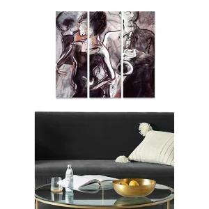 Sänkt pris Canvastavla Music 3-pack Flerfärgad 20x50 cm - Inredning