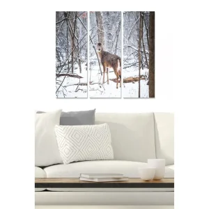 Canvastavla Animal 3-pack Flerfärgad 20x50 cm - Inredning Kampanj