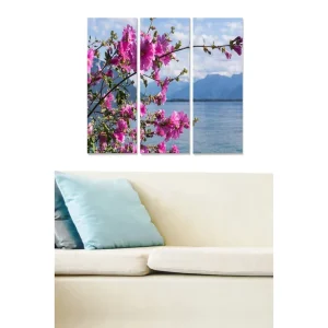 Tavla Floral 3-pack Flerfärgad 20x50 cm - Inredning Handla nu