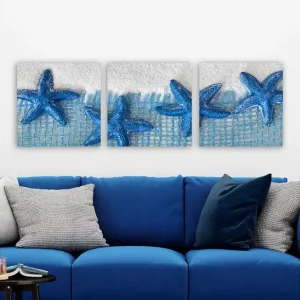 Dekorativ Canvastavla 3-Delar 30x30 cm Flerfärgad - Inredning Kundfavorit