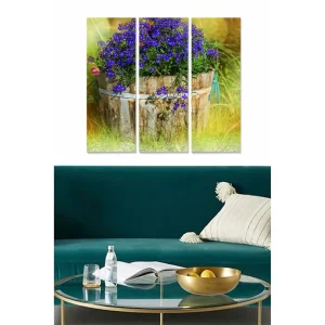 Populär Tavla Floral 3-pack Flerfärgad 20x50 cm - Inredning