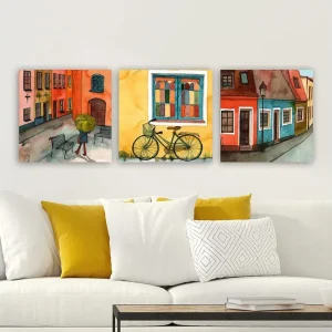 Decorative Canvas Painting (3 Pieces) 30x30 - Inredning Fynd