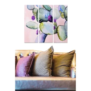 Tavla Abstract 3-pack Flerfärgad 20x50 cm - Inredning Begränsat erbjudande