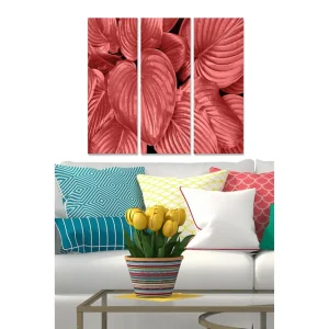 Canvastavla Floral 3-pack Flerfärgad 20x50 cm - Inredning Fri frakt