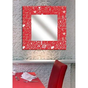 Armavir Dekorspegel 50x50 cm Christmas Love Plexiglas/Flerfärgad - Inredning Fynd