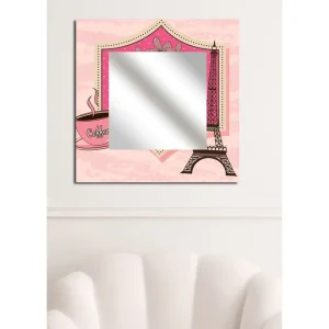 Armavir Dekorspegel 50x50 cm City Paris Plexiglas/Flerfärgad - Inredning Sista chansen