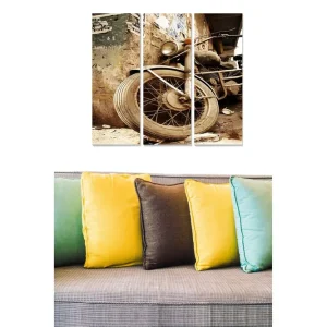 Beställ idag Canvastavla Transportation 3-pack Flerfärgad 20x50 cm - Inredning