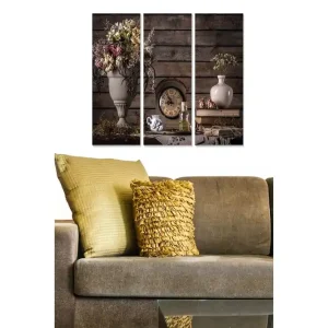 Tavla Floral 3-pack Flerfärgad 20x50 cm - Inredning Rea