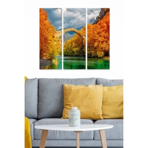 Canvastavla Scenic 3-pack Flerfärgad 20x50 cm - Inredning Rea