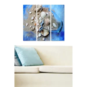Begränsat antal Tavla Abstract 3-pack Flerfärgad 20x50 cm - Inredning
