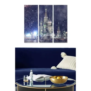 Tavla Building 3-pack Flerfärgad 20x50 cm - Inredning Köp nu