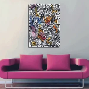 Dekorativ Canvastavla 30x40 cm Flerfärgad - Inredning Fynd