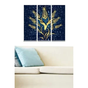 Tavla Floral 3-pack Flerfärgad 20x50 cm - Inredning Outlet