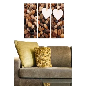 Canvastavla Love 3-pack Flerfärgad 20x50 cm - Inredning Fynd