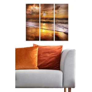 Beställ nu Canvastavla Scenic 3-pack Flerfärgad 20x50 cm - Inredning