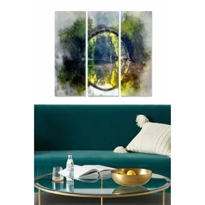 Tavla Abstract 3-pack Flerfärgad 20x50 cm - Inredning Premium